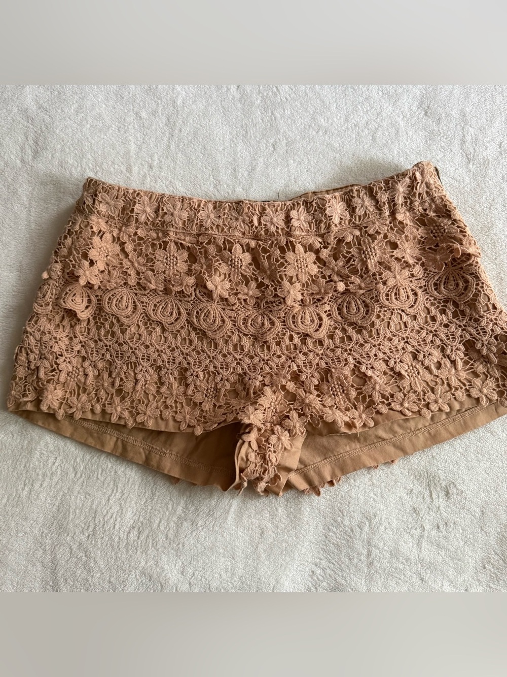 Zara Crochet Lace Mini Shorts